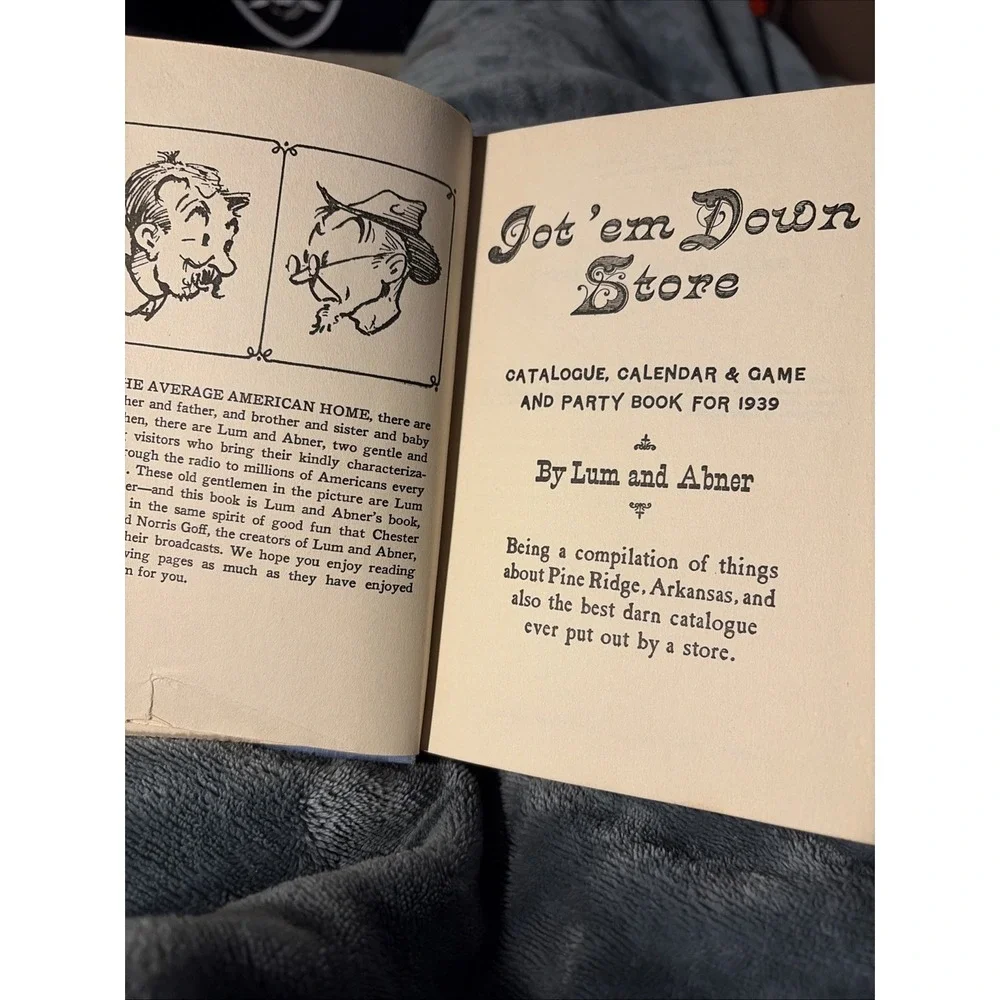 Vintage Jot' em Down Store Catalogue, Calendar and‎ Game and Party Book for 1939